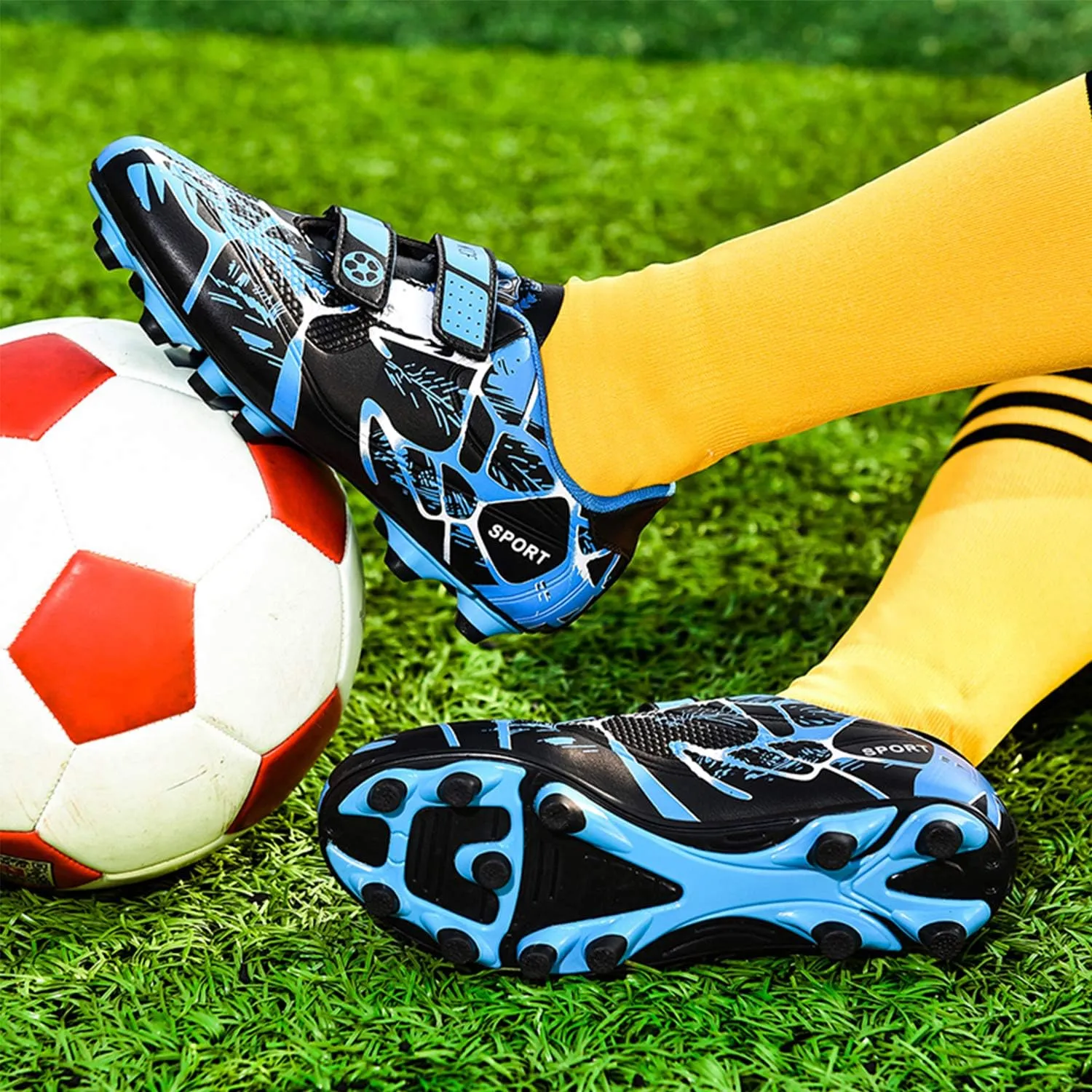 Meidiastra Kids Boy's Girl's Soccer Shoes Athletic Training Soccer Boots Indoor Outdoor Cleats (Toddler/Little Kid/Big Kid)