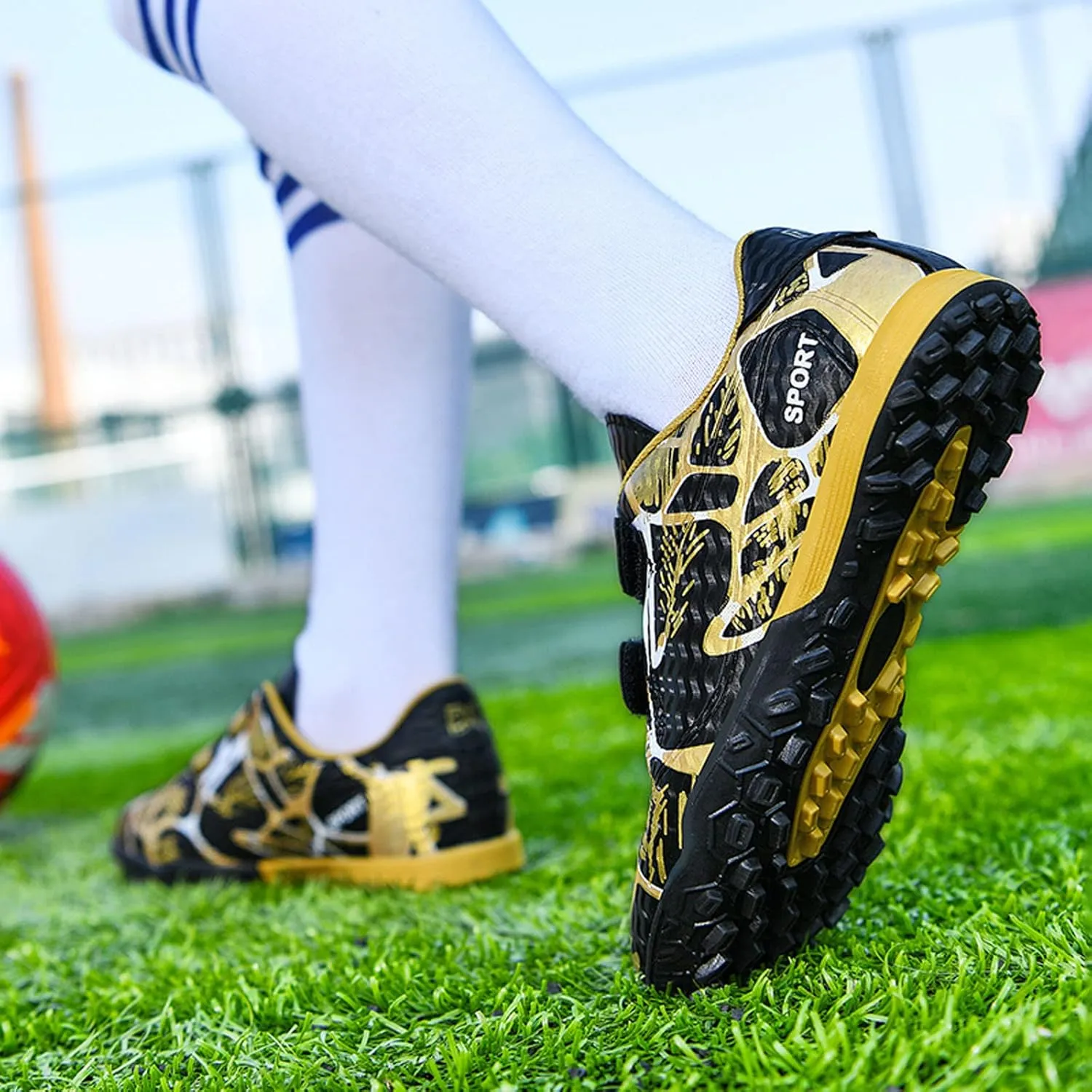 Meidiastra Kids Boy's Girl's Soccer Shoes Athletic Training Soccer Boots Indoor Outdoor Cleats (Toddler/Little Kid/Big Kid)