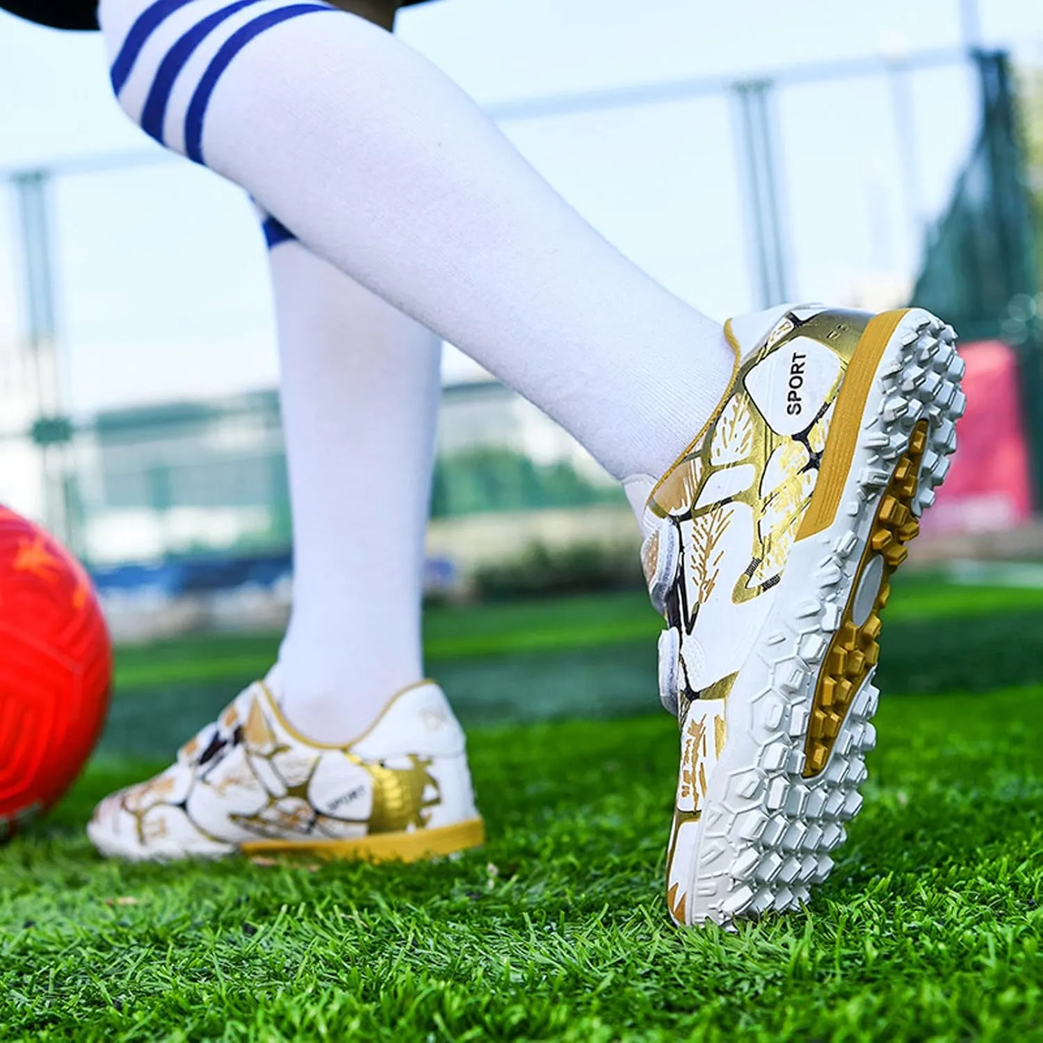 Meidiastra Kids Boy's Girl's Soccer Shoes Athletic Training Soccer Boots Indoor Outdoor Cleats (Toddler/Little Kid/Big Kid)