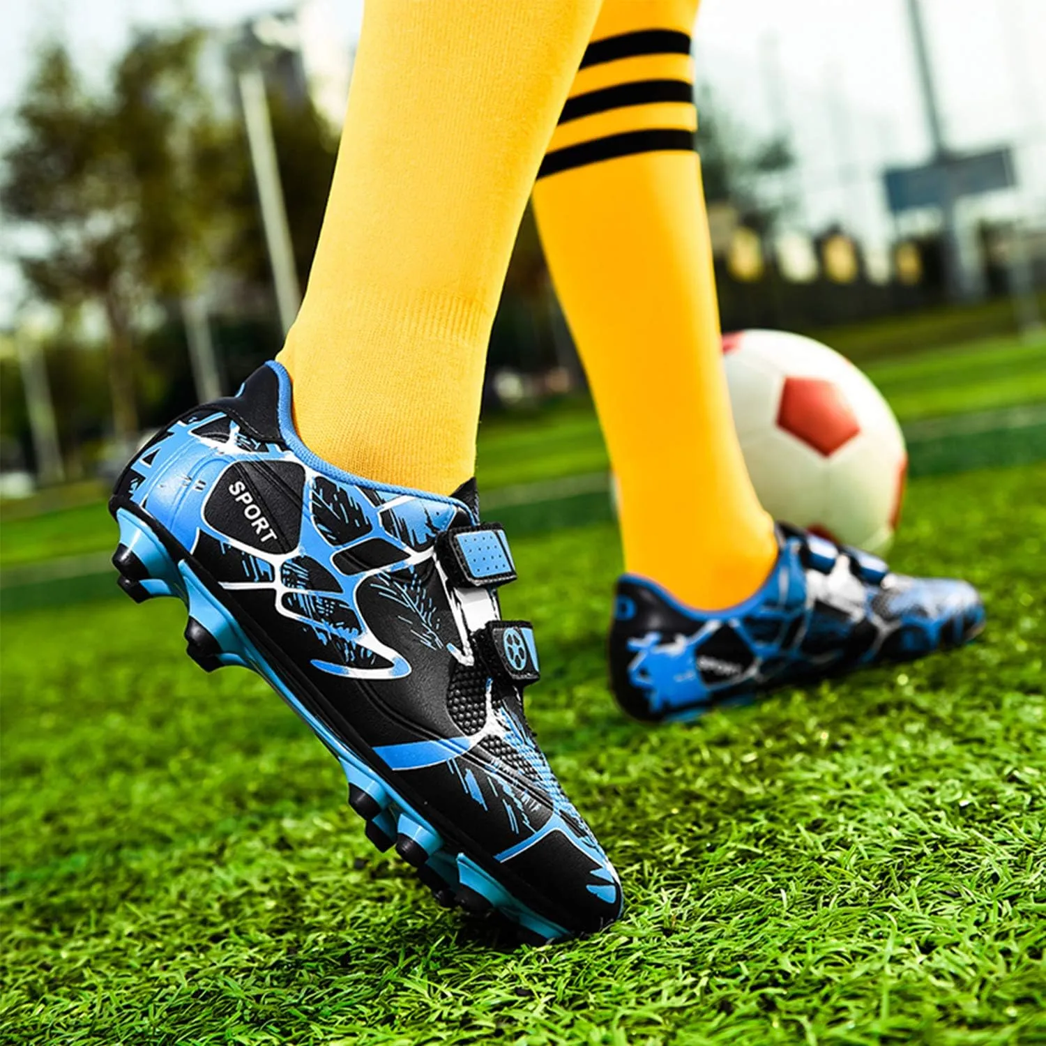 Meidiastra Kids Boy's Girl's Soccer Shoes Athletic Training Soccer Boots Indoor Outdoor Cleats (Toddler/Little Kid/Big Kid)