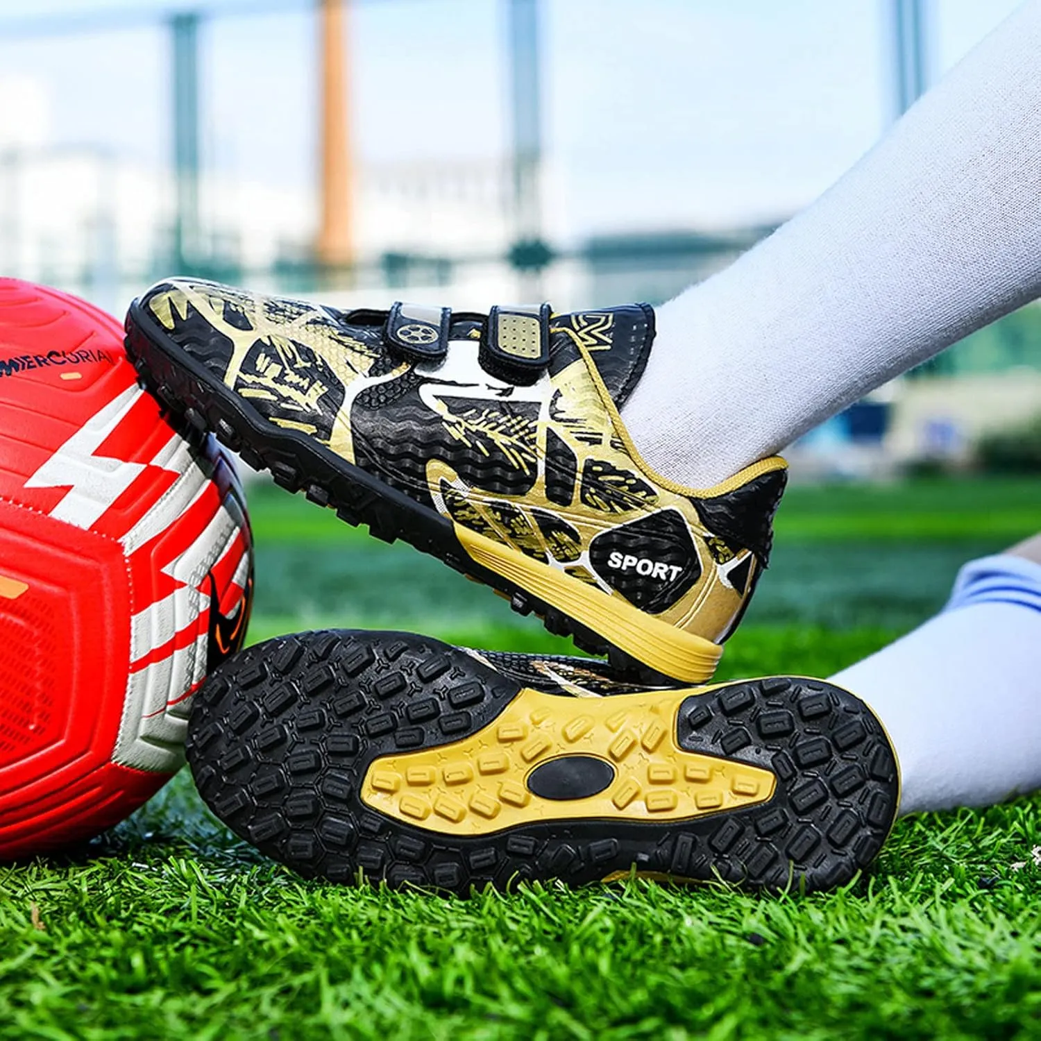 Meidiastra Kids Boy's Girl's Soccer Shoes Athletic Training Soccer Boots Indoor Outdoor Cleats (Toddler/Little Kid/Big Kid)