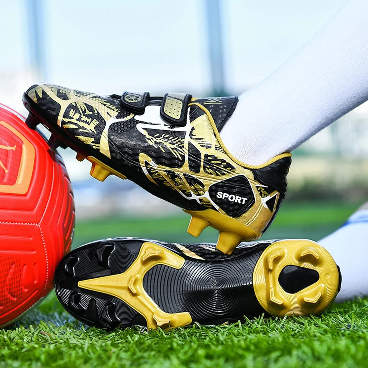 Meidiastra Kids Boy's Girl's Soccer Shoes Athletic Training Soccer Boots Indoor Outdoor Cleats (Toddler/Little Kid/Big Kid)