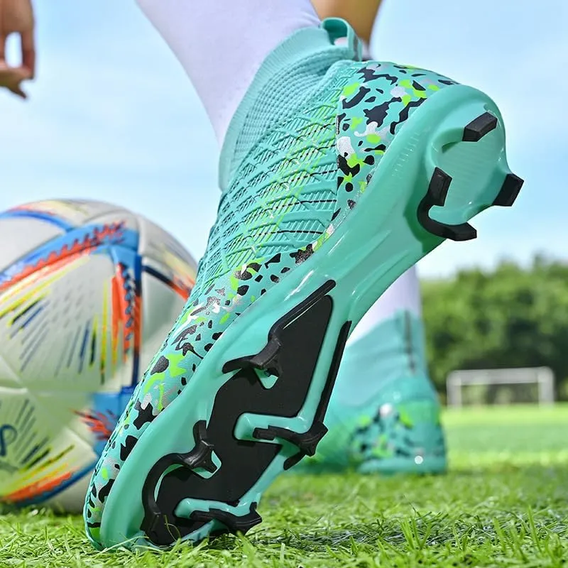 Men's Football Boots AG/FG Indoor and Outdoor Football Shoes Sports Shoes high top Breathable Football Shoes