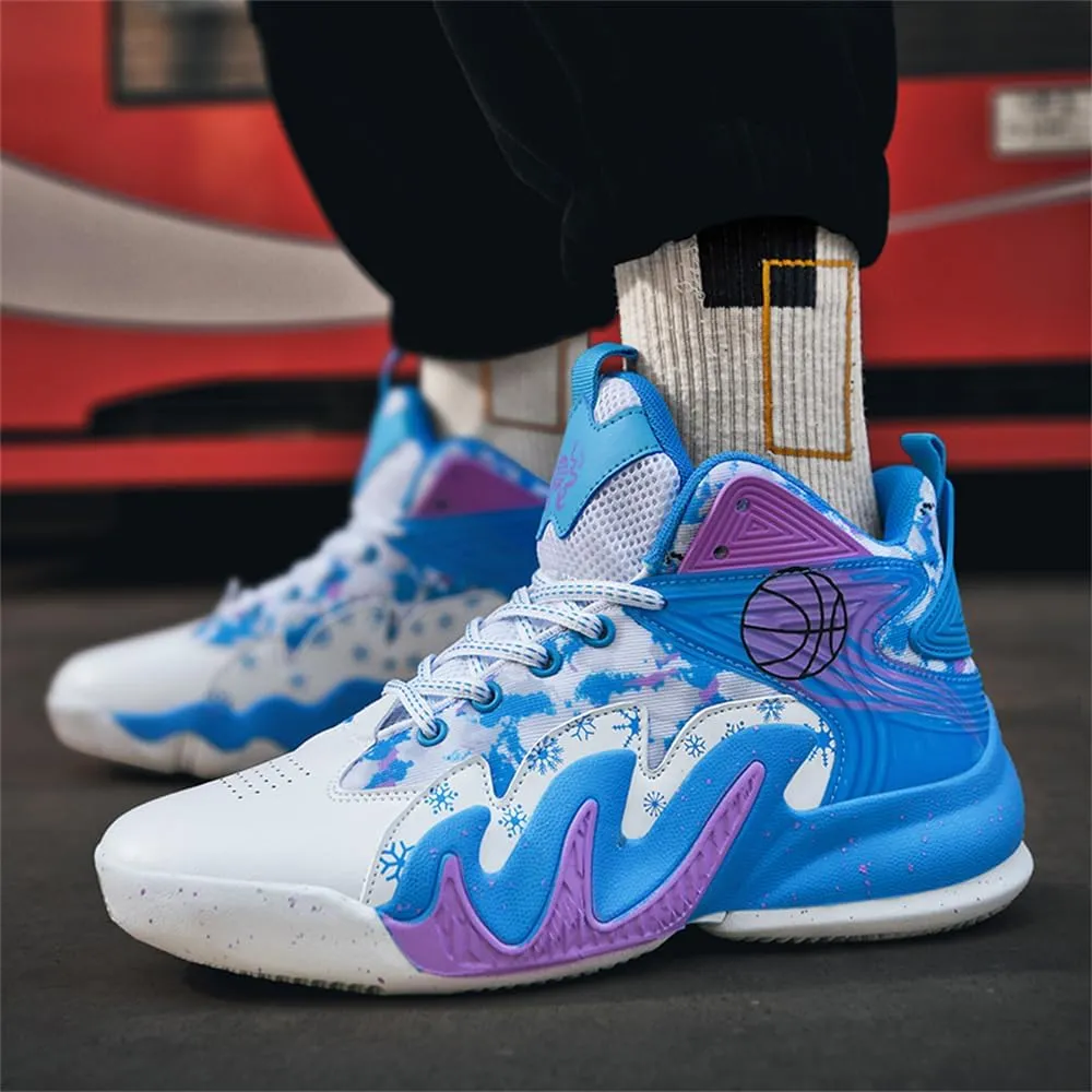 Men's High Top Anti-Slip Cushioning Basketball Shoes Fashion Running Sneakers Light Training Athletic Shoes