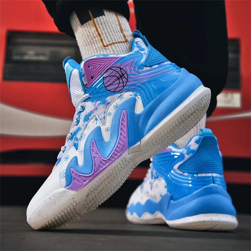 Men's High Top Anti-Slip Cushioning Basketball Shoes Fashion Running Sneakers Light Training Athletic Shoes