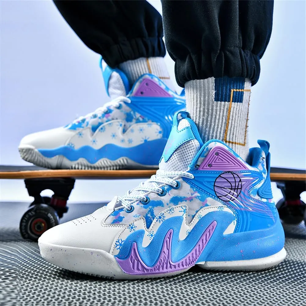 Men's High Top Anti-Slip Cushioning Basketball Shoes Fashion Running Sneakers Light Training Athletic Shoes