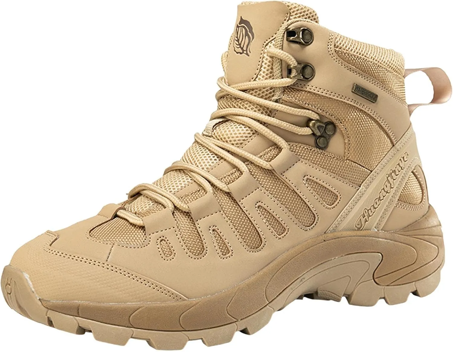 Men's Hiking Shoes Non Slip Water proof Trekking Outdoor Training Boots Fashionable Simple Solid Color Thick Sole Comfortable Lace Up Casual Winter Ankle Boots