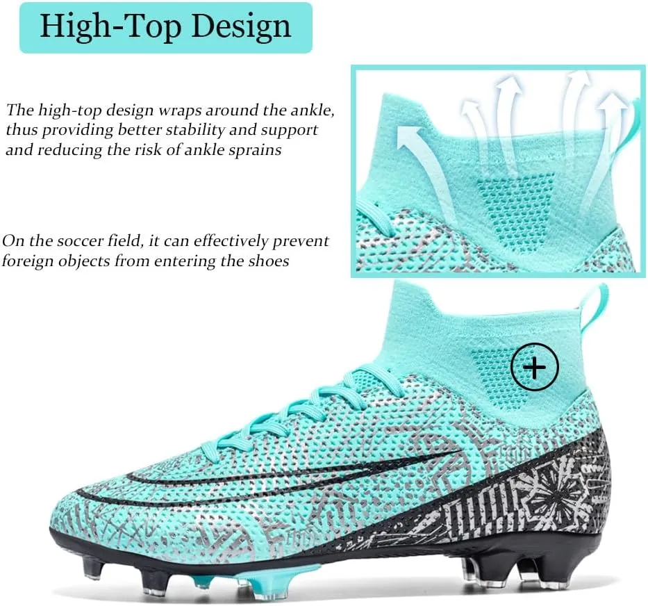 Men's Lightweight Soccer Cleats for Football Training: Non-Slip Professional Futsal Shoes - Futsal Shoes for Youth