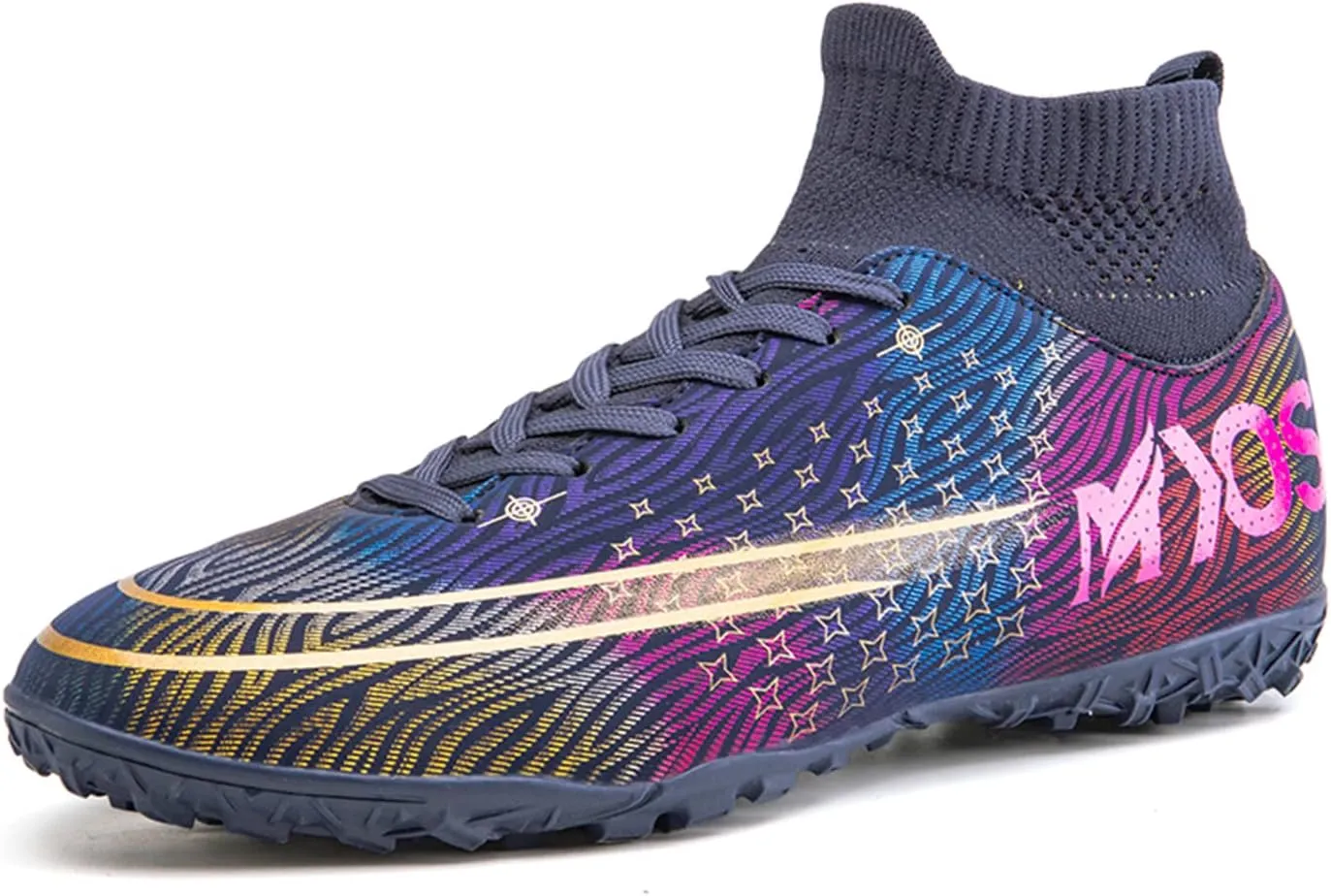 Men's Soccer Shoes Boys Professional High-Top Football Shoes Youth Outdoor Indoor Turf Soccer Cleats