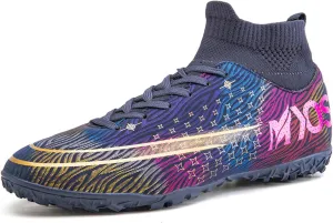 Men's Soccer Shoes Boys Professional High-Top Football Shoes Youth Outdoor Indoor Turf Soccer Cleats