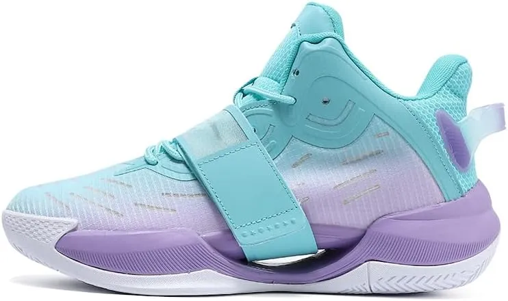Men's Stylish Athletic Shoes High Upper Basketball Shoes Men Breathable Sports Shoes Anti Slip High Top Mens Basketball Shoes Non Slip Outdoor