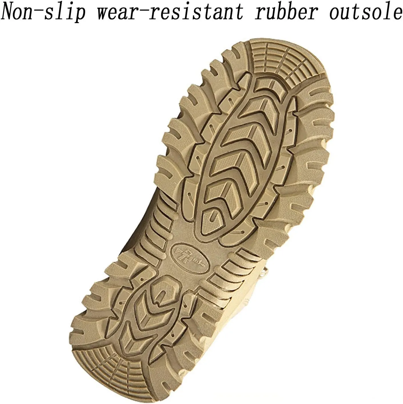 Men's Ultralight Tactical Boots, Comfort Breathable Waterproof Rubber Cushioning Outsole Hiking Shoes, for Outdoor Lace-up Sports Durable Military Boots