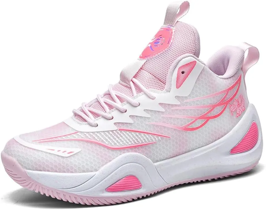 Men's Women's Basketball Shoes High Top Ultra-Light Fashion Anti Slip Breathable Sneakers