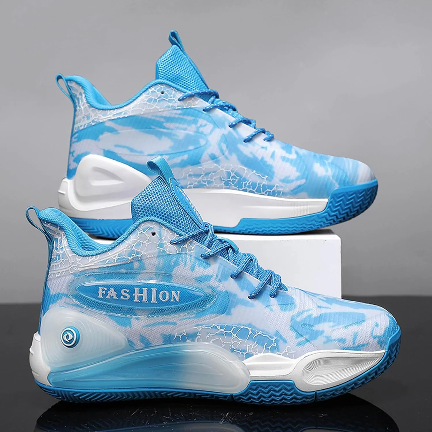 Men's Women's Multi-Color Graffiti Mesh Lightweight Anti Slip Arch Support Casual Training Sports Basketball Shoes, Comfortable Wide Version Road Running Shoes, Street Youth Team Athletic Shoes