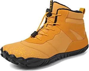 Myallfeet Barefoot Shoes Unisex Winter Boots Men's And Women's Outdoor Anti-Skid And Warm Insulation Hiking Cotton Boots Comfortable Fur Lined Snow Boots