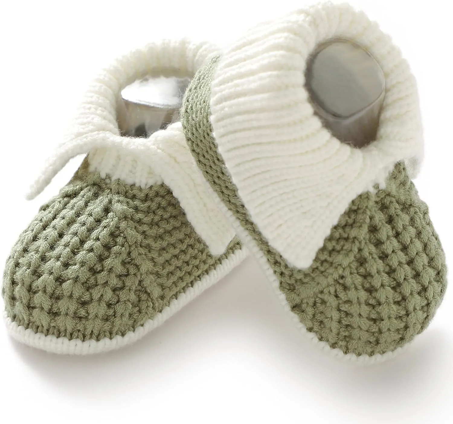 Neiwech Baby Booties Newborn Knit Infant Sock Shoes Soft Cozy Crochet Booties for Toddler Boy Girl