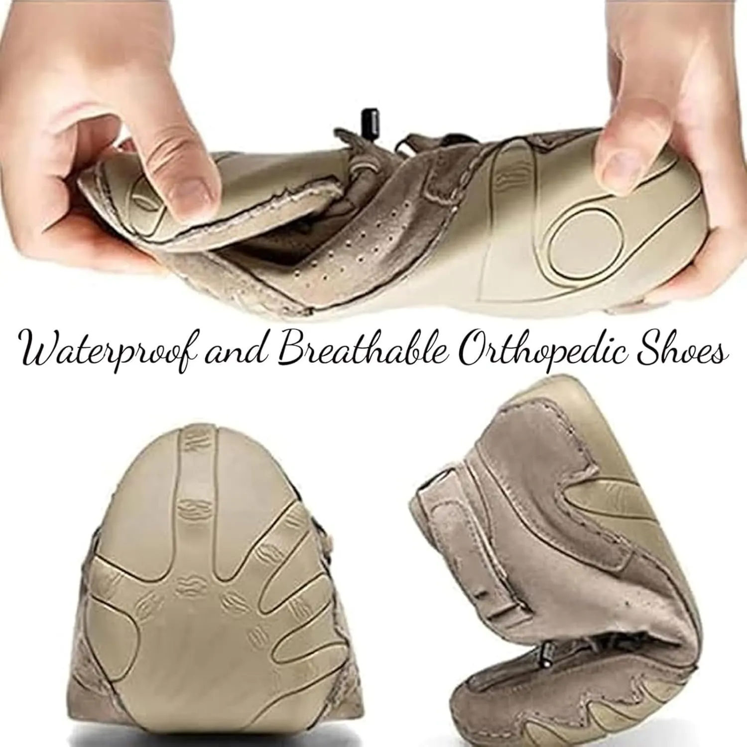 Nevoldeck Orthopedic Shoes,Nevova Shoes for Men,Vogany Shoe s Orthopedic Sneakers for Women and Men Slip-On Casual Waterproof & Breathable Outdoor Shoe Driving