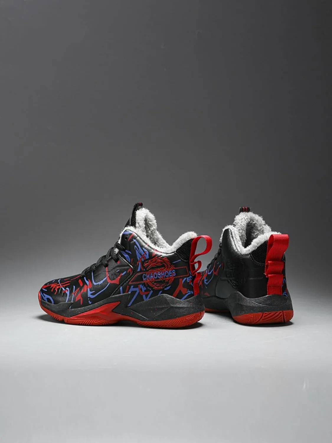 New Plush Fashion Children's Basketball Shoes