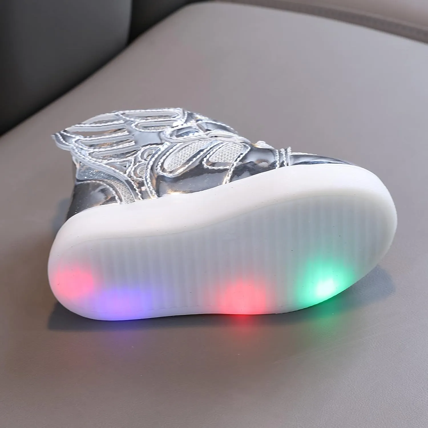 POLG Toddler Led Light Shoes Boy Girl Infant Sneakers Bling Led Light Luminous Sport Shoes Gift for Newborn