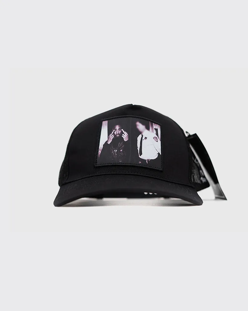 Primitive x Tupac Icon Trucker Hat - Black