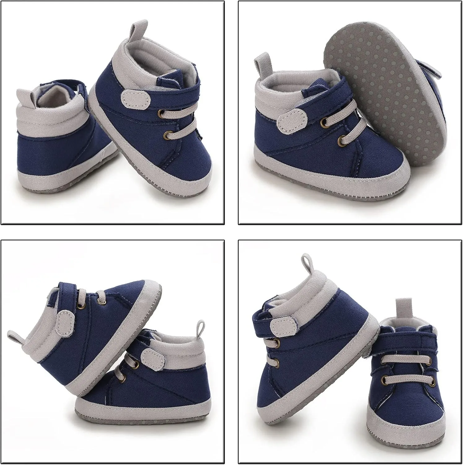 sfdgfhyf Toddler Sports Sneaker Baby Girls and Boys Warm Shoes Soft Comfortable Canvas Infant Toddler Home Shoes (Blue, 12)
