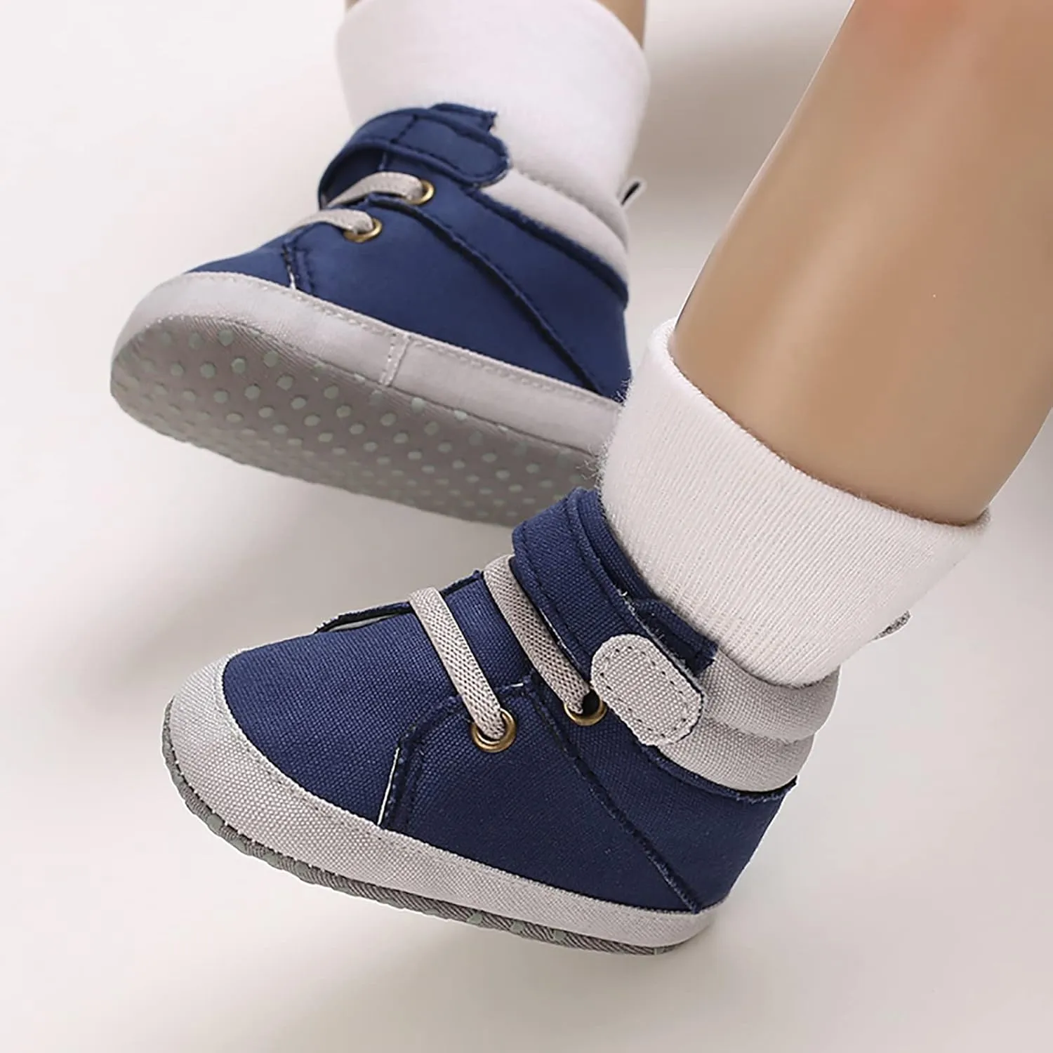 sfdgfhyf Toddler Sports Sneaker Baby Girls and Boys Warm Shoes Soft Comfortable Canvas Infant Toddler Home Shoes (Blue, 12)