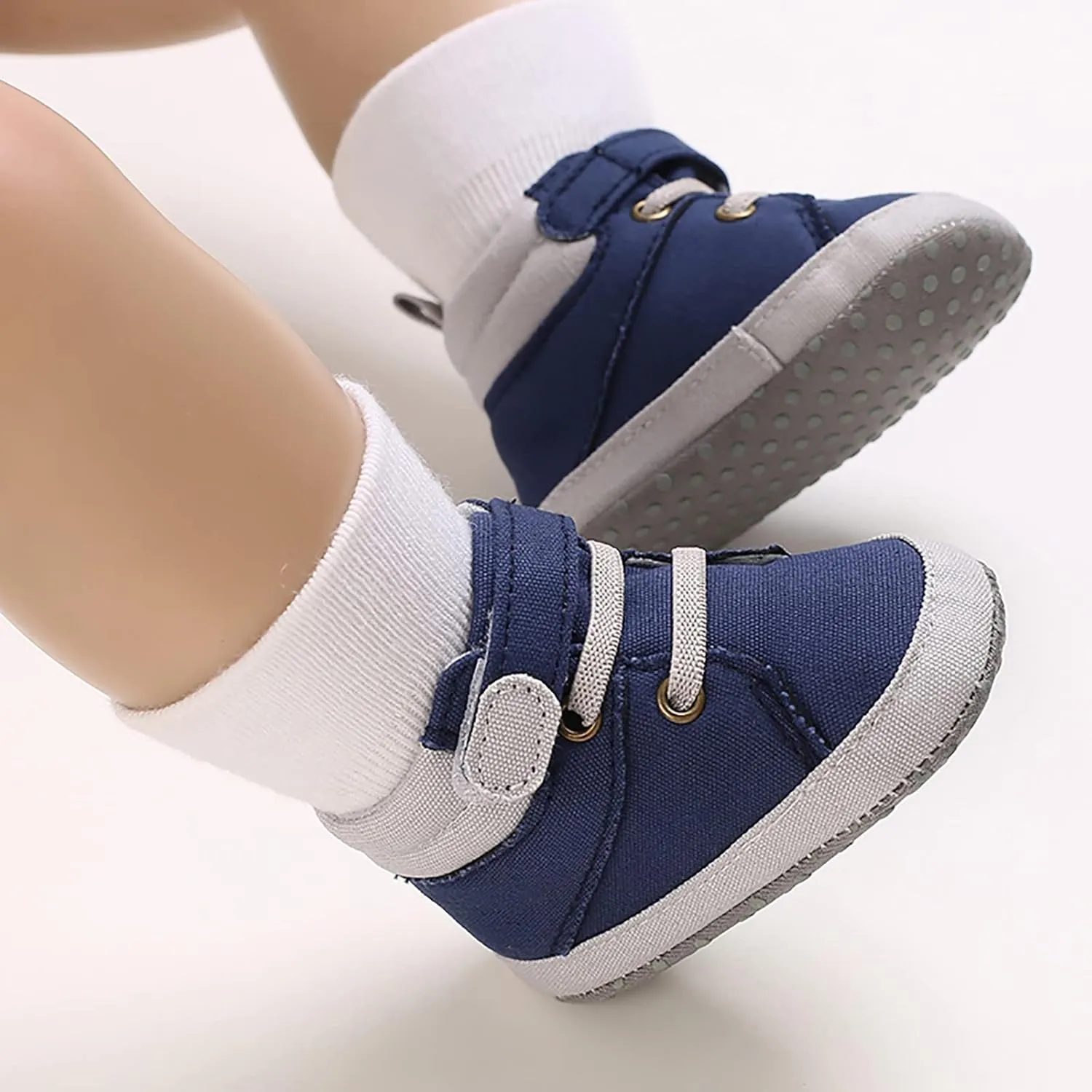 sfdgfhyf Toddler Sports Sneaker Baby Girls and Boys Warm Shoes Soft Comfortable Canvas Infant Toddler Home Shoes (Blue, 12)