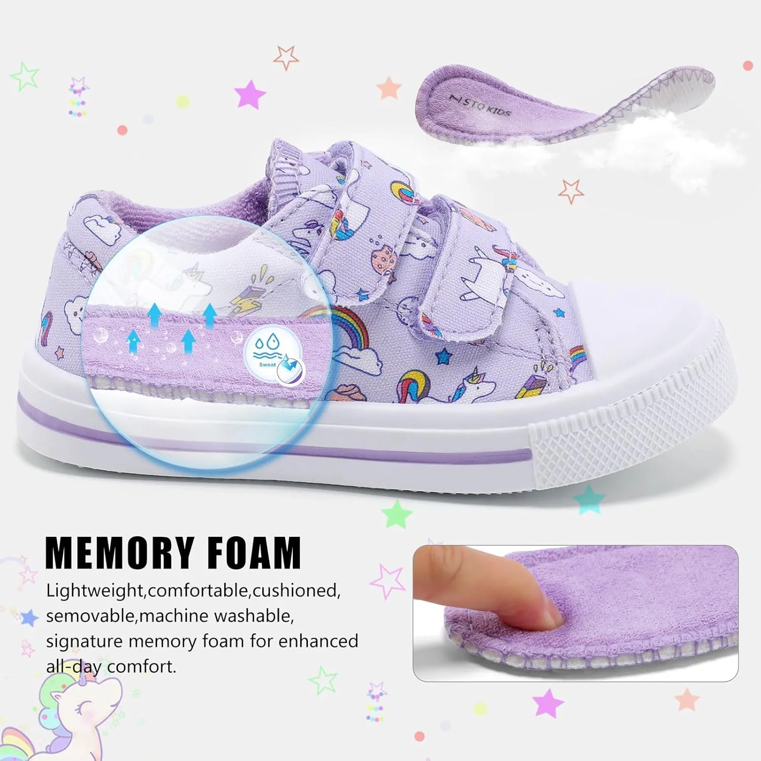 STQ Toddler Shoes Boys & Girls Canvas Kids Slip On Shoes