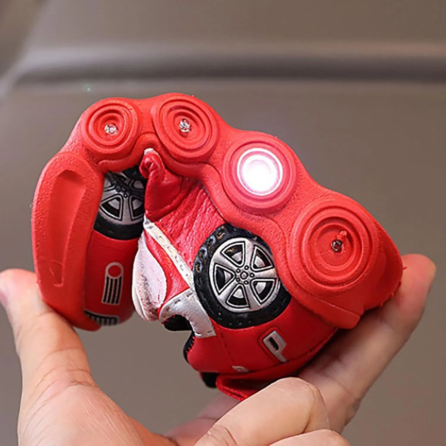 Toddler Boys Light Up Shoes Car Pattern Luminous Sport Sneaker, Kids Fashion Stylish Cute Soft Sole Athletic Shoes