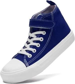 Toddler Shoes for Boys Girls, Kids Canvas Sneakers Classic Adjustable Strap Lace Up Comfortable Lightweight Running Walking Casual Shoes