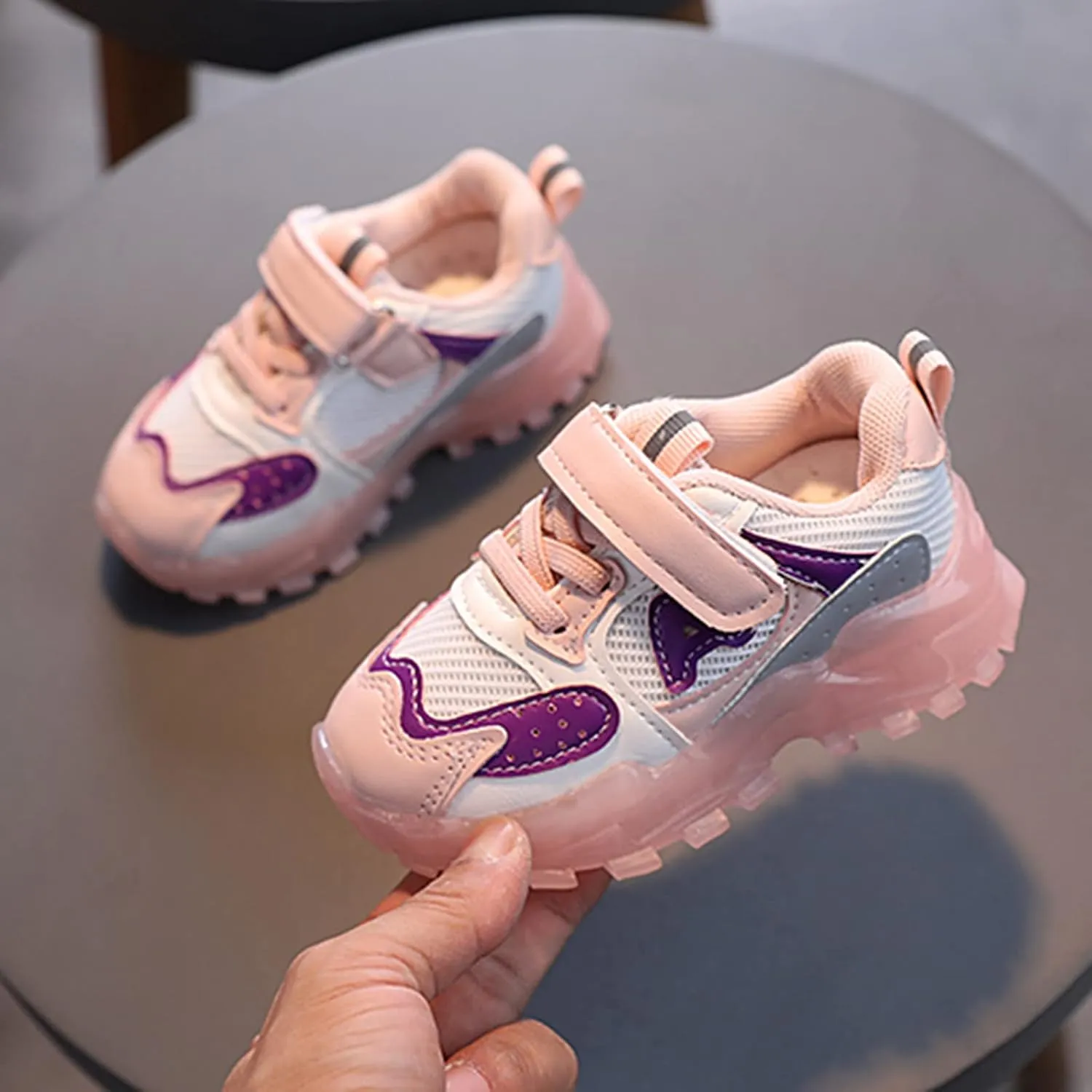 Toddler Summer Fashion Sneakers Kids Baby Girls Boys Sneakers Bling Led Light Luminous Sport Shoes