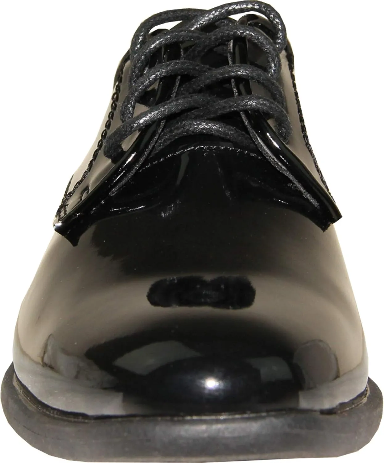 VANGELO Boy Kid Dress Shoes Fashion Oxford Lace Up Tuxedo Shoes for Prom, Uniform, Wedding Formal Events Size from Toddler to Big Kid