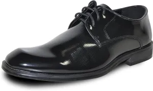 VANGELO Boy Kid Dress Shoes Fashion Oxford Lace Up Tuxedo Shoes for Prom, Uniform, Wedding Formal Events Size from Toddler to Big Kid
