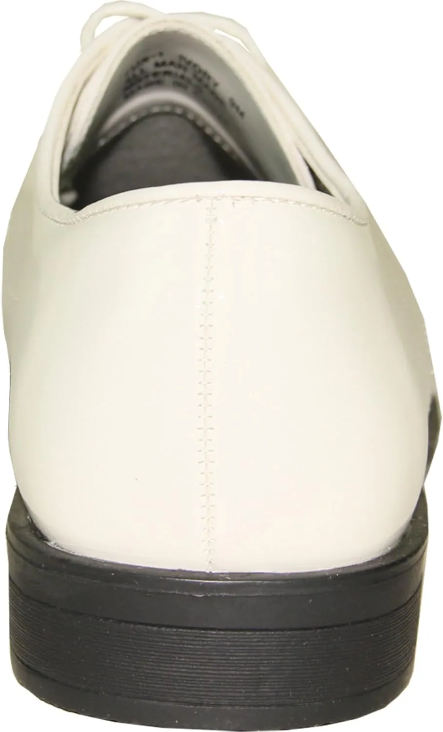 VANGELO Men's Tuxedo Shoes TUX-1 Wrinkle Free Dress Shoes Formal Oxford Ivory Patent