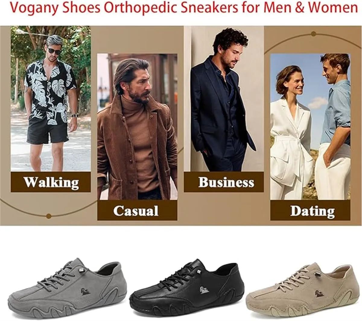 Vogldeck - Waterproof and Breathable Orthopedic Shoes, Vogany Shoes Orthopedic Sneakers Women Outdoor Comfortable Flat Waterproof and Breathable Orthopedic Shoe