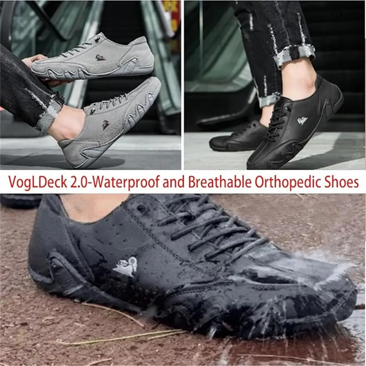 Vogldeck - Waterproof and Breathable Orthopedic Shoes, Vogany Shoes Orthopedic Sneakers Women Outdoor Comfortable Flat Waterproof and Breathable Orthopedic Shoe
