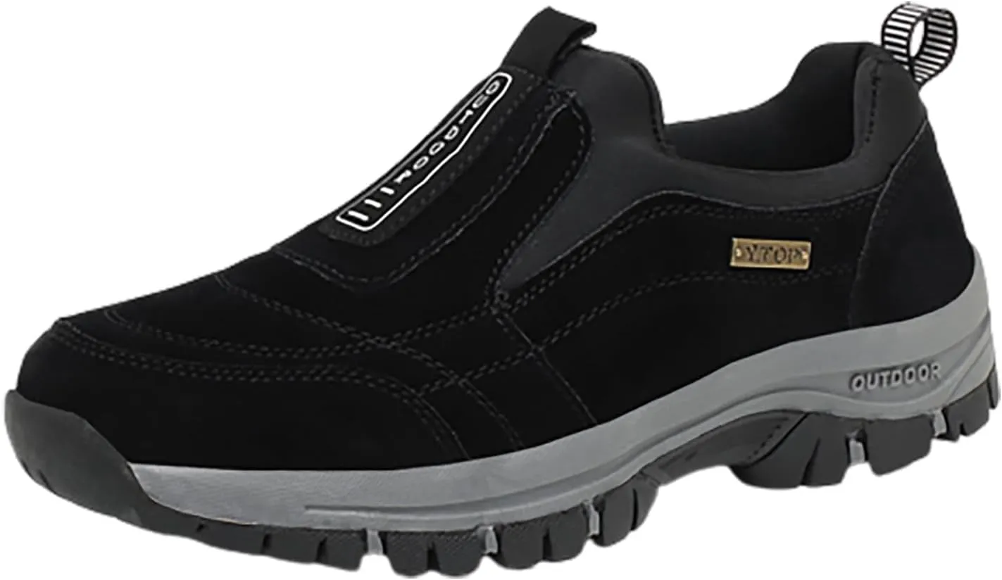 Walking Sneakers Men's Hiking Shoes Non-Slip Trekking Trail Shoes Lightweight Breathable Outdoor Shoes Extra Wide