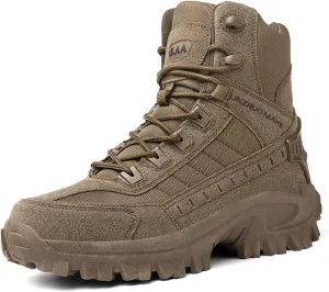 Waterproof Hiking Work Boots Men's Tactical Boots 6 Inches Lightweight Military Boots Breathable Outdoors Desert Boots