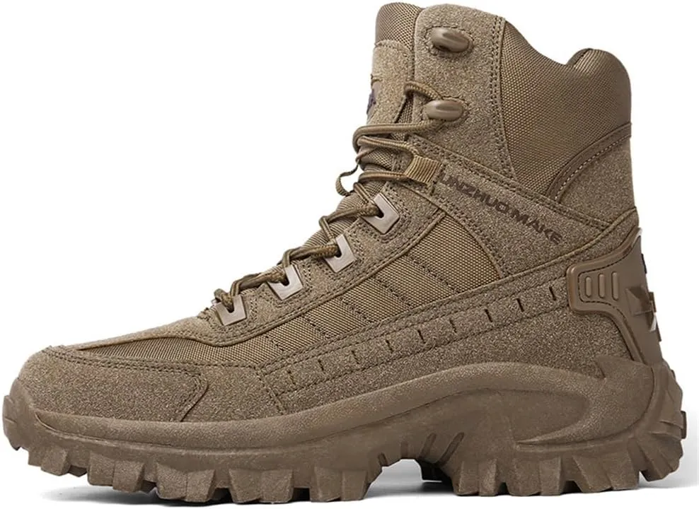 Waterproof Hiking Work Boots Men's Tactical Boots 6 Inches Lightweight Military Boots Breathable Outdoors Desert Boots