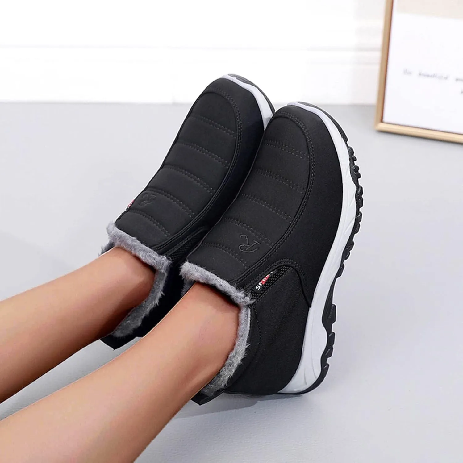Winter Boots for Women Waterproof Thermal Women Snow Boots Size 8 Winter Boots for Women Snow Waterproof Womens Waterproof Hiking Boots Wide Width Botas Invierno Mujer Negras