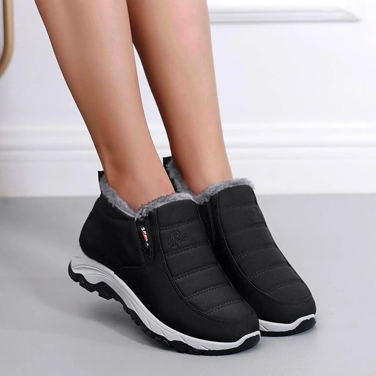 Winter Boots for Women Waterproof Thermal Women Snow Boots Size 8 Winter Boots for Women Snow Waterproof Womens Waterproof Hiking Boots Wide Width Botas Invierno Mujer Negras