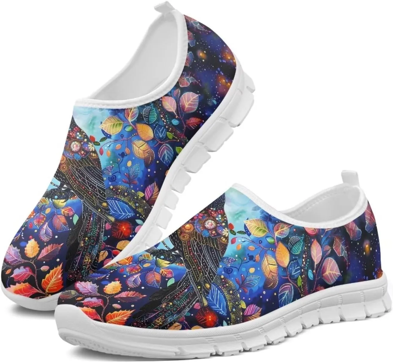 Women's Animals Sneaker Casual Lightweight Anti-Skid Outdoor Shoes Cozy Low-Top Slip On Holiday Running Sneaker for Ladies US 5.5-11.5