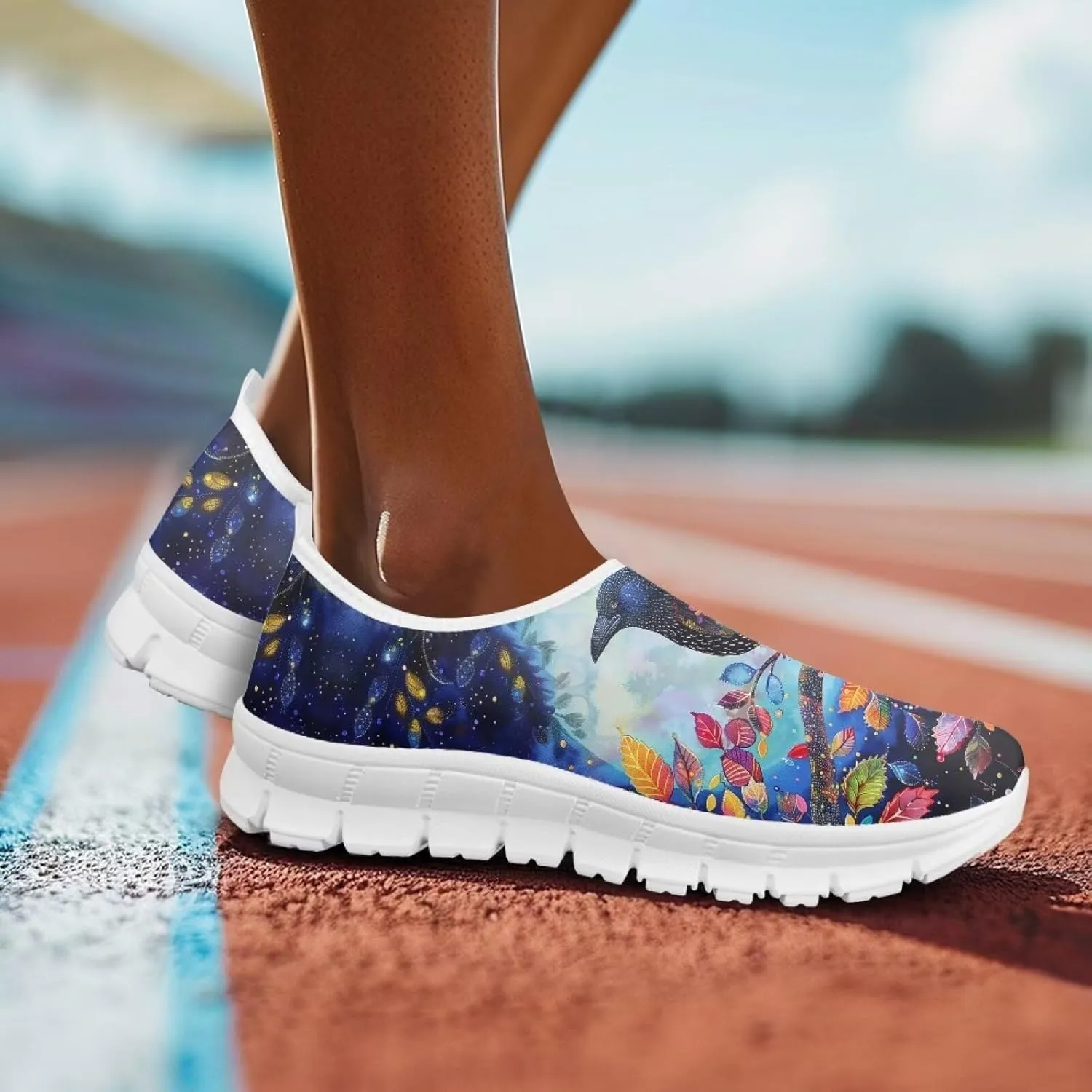 Women's Animals Sneaker Casual Lightweight Anti-Skid Outdoor Shoes Cozy Low-Top Slip On Holiday Running Sneaker for Ladies US 5.5-11.5