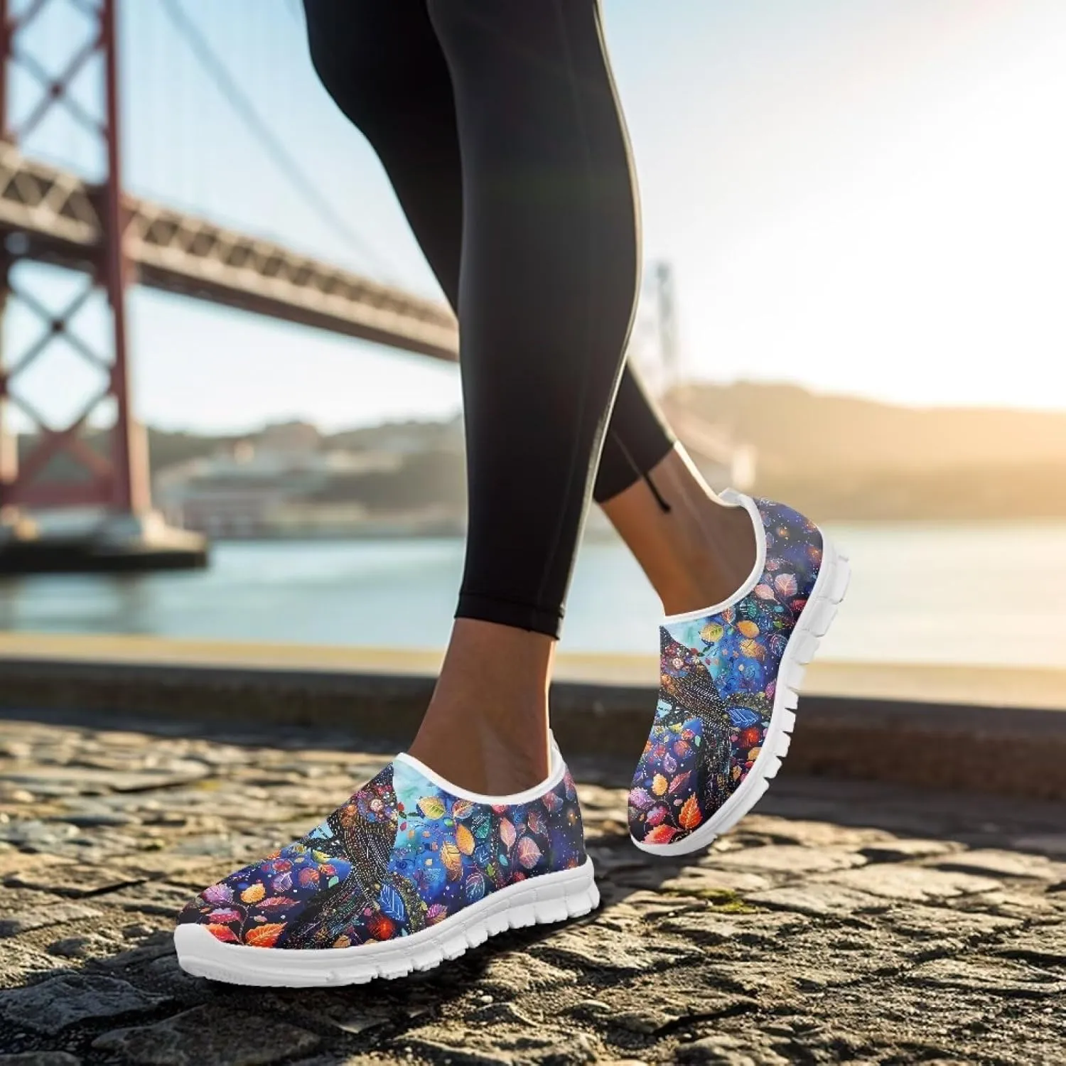 Women's Animals Sneaker Casual Lightweight Anti-Skid Outdoor Shoes Cozy Low-Top Slip On Holiday Running Sneaker for Ladies US 5.5-11.5