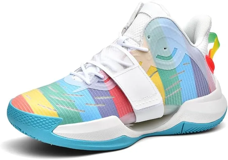 Womens Mens Basketball Shoes Fashion Neutral High Rebound Sport Shoes Breathable Anti Slip Sneakers Running Walking Tennis Shoes