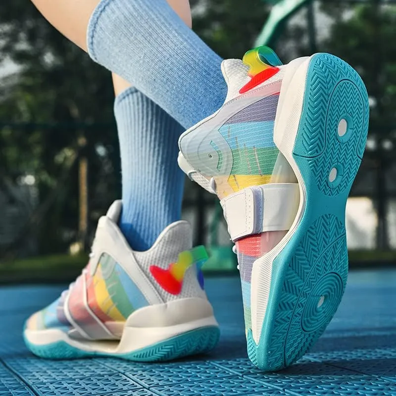 Womens Mens Basketball Shoes Fashion Neutral High Rebound Sport Shoes Breathable Anti Slip Sneakers Running Walking Tennis Shoes