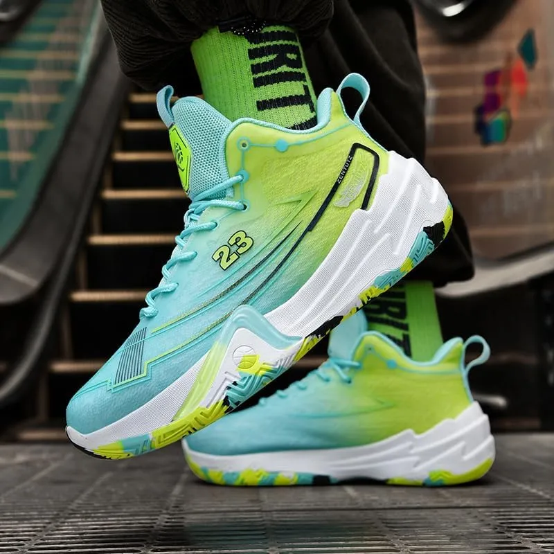 Womens Mens Basketball Shoes Fashion Neutral Sneakers Anti Slip Breathable Comfortable High Top Sports Running Walking Tennis Shoes