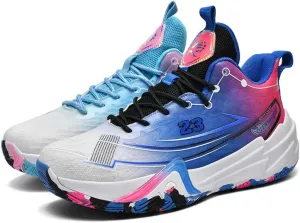 Womens Mens Basketball Shoes Fashion Neutral Sneakers Anti Slip Breathable Comfortable High Top Sports Running Walking Tennis Shoes