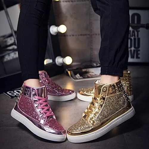 Women's Mid-Top Sneakers - Casual & Stylish, Soft Sole Skate Shoes for All Seasons, Comfortable Fit with Lace-Up Closure
