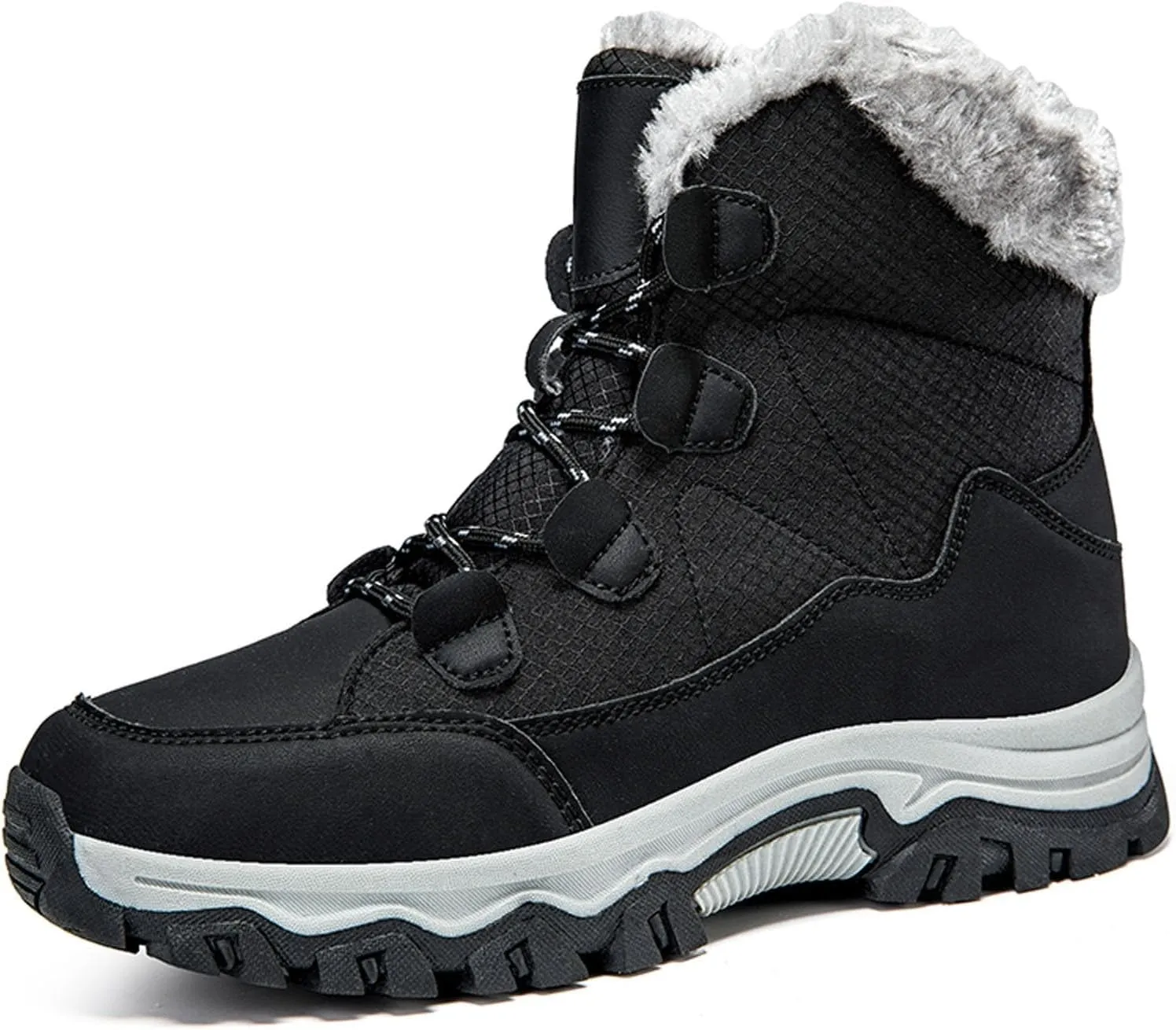 Womens Snow Boots Waterproof Winter Boots Outdoor Hiking Ankle Boot With Fur Lined Non Slip Warm Boots